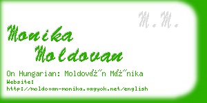 monika moldovan business card